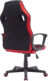 SI Otočná stolička Dakar čierna - červená