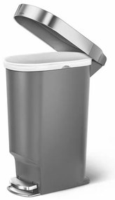 Pedálový kôš Slim 40 l, sivá
