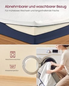 Matrac s gélovou pamäťovou penou RMZ135QZ01 výška 25 cm