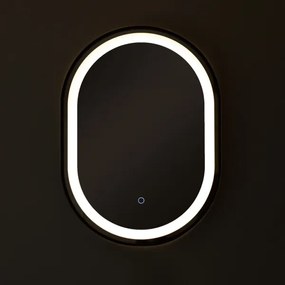 Zuma Line D2383 - LED Kúp. zrkadlo s podsv. 24W/230V 3000/4000/6000K IP44 čierna