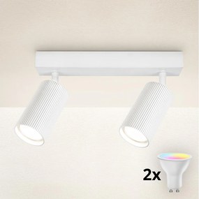Brilagi - LED RGBW stmievateľné bodové svietidlo SELE MODERN 2xGU10/6,5W/230V Wi-Fi biela