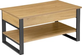 Konferenčný stolík VARDE CRAFT béžový / čierny