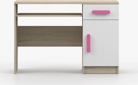 Písací stôl SCOUT - dub sonoma/biely (viac variant)