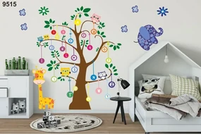 Úžasná nálepka na stenu pre deti abeceda na strome 100 x 100 cm