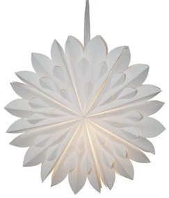 Biela vianočná svetelná dekorácia Star Trading Clipp, ø 60 cm