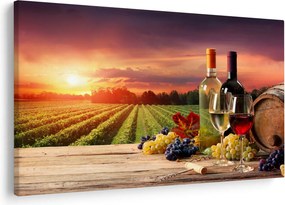 Obraz vinice s vínom (90x60 cm)