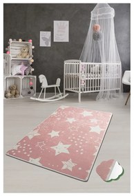 Detský koberec Pink Stars, 100 × 160 cm