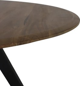Okrúhly jedálenský stôl s drevenou doskou z akáciového dreva Mimoso - Ø 140*78 cm