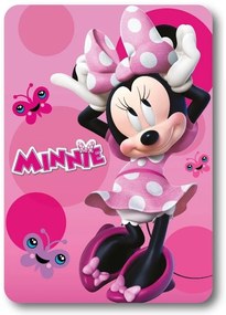 Dětská fleecová deka POLAR MINNIE 100x140 cm růžová