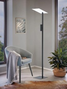 EGLO Dizajnová stojacia LED lampa BUDENSEA, 2xGU10, 5W, teplá biela