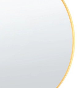 Okrúhle nástenné zrkadlo 80 x 80 cm zlaté ANNEMASSE  Beliani