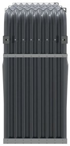 Držiak na polená antracitový 180x45x100 cm pozinkovaná oceľ