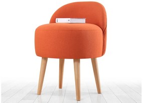 Dizajnová taburetka Perilla oranžová
