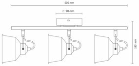 LED Stropné prisadené svietidlo 3xE14/8W/230V