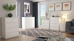 Skrinka/vysoký nočný stolík Carlos 403S, biela