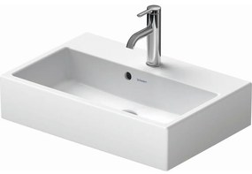 DURAVIT Vero Air umývadlo do nábytku Compact, s otvorom, s prepadom, spodná strana brúsená, 600 x 400 mm, biela, s povrchom WonderGliss, 23686000271