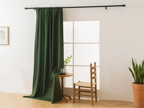 Záves OXFORD LIGHT 140x270 cm, tmavozelený Zavesenie: Riasiaca páska