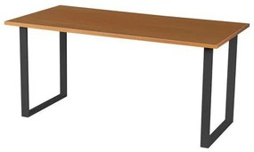 Kancelársky stôl Viva Square, 160 x 80 x 75 cm, rovné vyhotovenie, podnožie antracit, buk