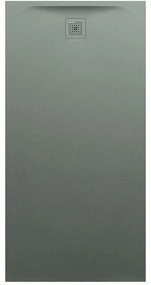LAUFEN Pro obdĺžniková sprchová vanička z materiálu Marbond, odtok na kratšej strane, 1800 x 900 x 46 mm, betónová šedá, H2159590790001