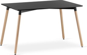 AKCIA Čierny jedálenský stôl ADRIA 120x80 cm II. akosť