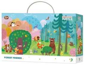 Puzzle Priatelia lesa 45x31cm 80 dielikov