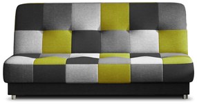 Rozkládací pohovka CAYO 192 cm Soro 100/Soro 93/Soro 83/Soro 40 černo-žlutá