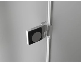 Mexen Lunar-B, výklopný sprchový kút ľavý 85 x 70 cm, 8mm číre sklo, chrómový profil, 832-085-070-01-00-L