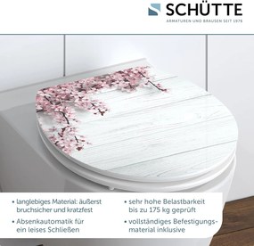 Eisl Sanitär WC sedadlo MDF Soft Close Flowers and Wood High Gloss 80549