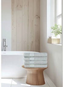 Svetlosivé froté bavlnené uteráky v súprave 4 ks 50x100 cm – Good Morning