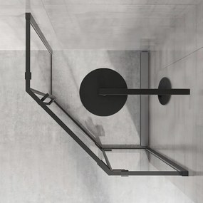 Sprchový kút Rea DIAMOND 90x90 cm čierny mat
