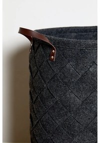 Čierny kôš na bielizeň Wenko Trovo, objem 75 l