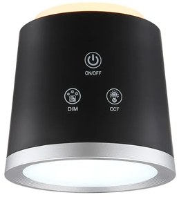 Globo 58454B - LED stmievateľná dotyková stolná lampa MEEYA LED/6W/3,7V čierna