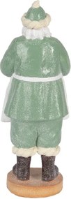 Dekorácia Santa s perníkovou chalúpkou - 11*11*30 cm
