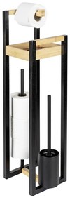 Bambusový stojan na toaletný papier s kefou Braidi - Wenko