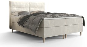Manželská posteľ Boxspring 160 cm Saruta (béžová) (s matracom a úložným priestorom). Vlastná spoľahlivá doprava až k Vám domov. 1047365