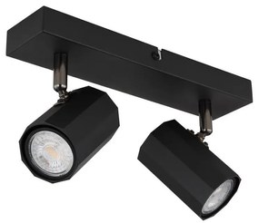 Globo 57918-2B - Bodové svietidlo JAMES 2xGU10/25W/230V čierna