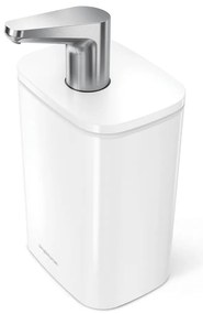 Biely oceľový dávkovač mydla 473 ml Pulse – simplehuman