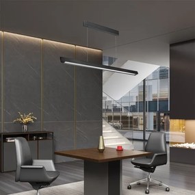 LED Luster na lanku LED/36W/230V 3000/4000/6400K čierna