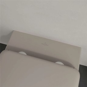 VILLEROY &amp; BOCH Antao závesné WC s TwistFlush, s hlbokým splachovaním bez vnútorného okraja, 370 x 560 mm, Almond, s povrchom CeramicPlus, 4674T0AM