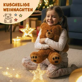 Hnedý plyšový medveď 50cm so srdcom