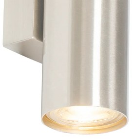 Moderná nástenná lampa oceľ 2-svetlo - Jeana