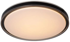 Lucide 79183/36/65 SILAS - Prisadené stropné svetlo - priemer 48,5 cm - LED stmievatelná - 1x36W 2700K - 3 krokové stmievanie - čierna