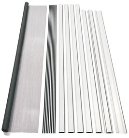 Livarno home Hliníková sieťka proti hmyzu na dvere, 1,0 x 2,1 m (biela) (100345274)