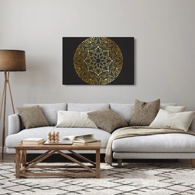 Obraz zlaté abstrakcie (90x60 cm)