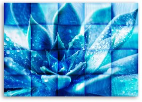 Obraz na plátně, Modrý květ - 100x70 cm