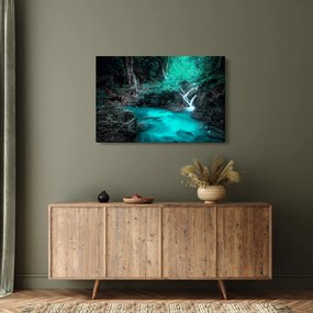 Obraz - Tyrkysové jazero (90x60 cm)