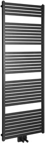 Aqualine Aqualine, TONDI vykurovacie teleso 600x1690 mm, stredové pripojenie, čierna matná, DT496T