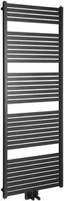 Aqualine Aqualine, TONDI vykurovacie teleso 600x1690 mm, stredové pripojenie, čierna matná, DT496T