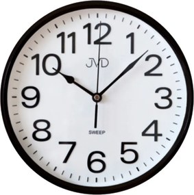Nástenné hodiny JVD HP683,5 hnedé, sweep, 26cm