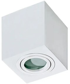 Moderné bodové svietidlo Brant SQ IP44 biele